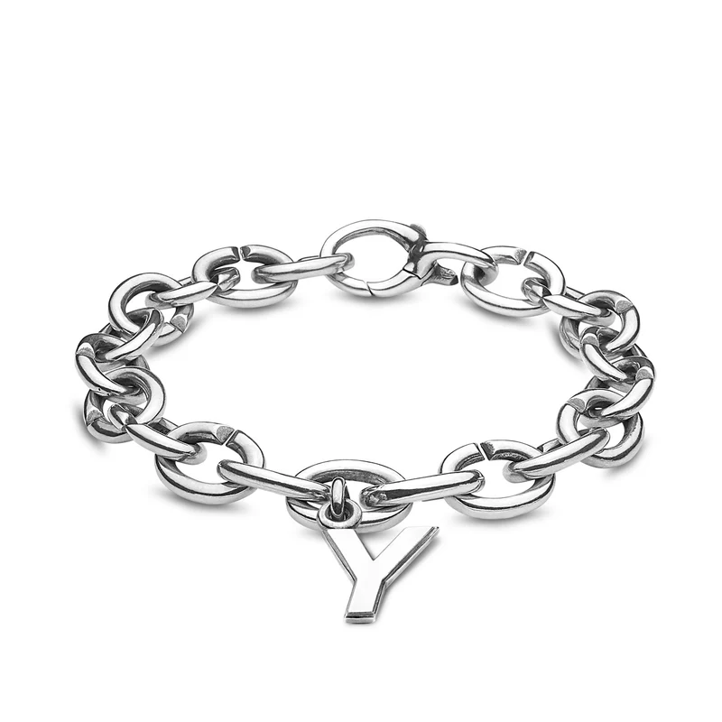 Y, Single Silber Link
