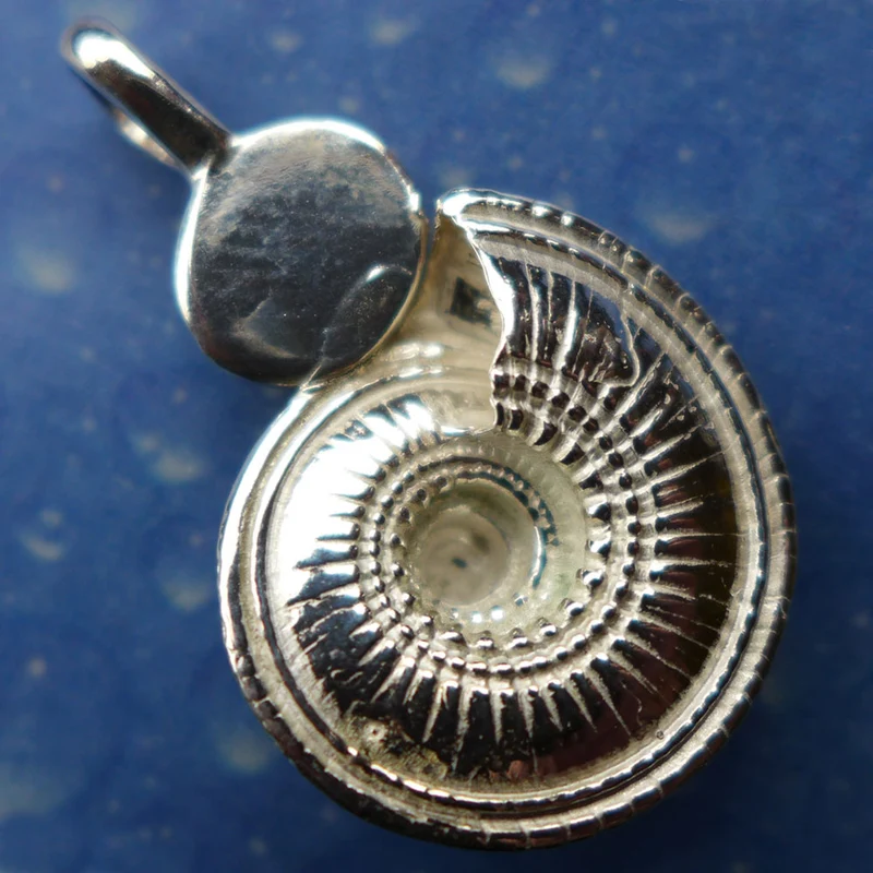 Schneckenhaus Kette Turmalin Silber Schmuck Sonnenuhr