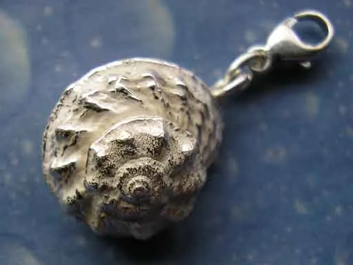 Schneckenhaus in Silber Charm Mass Schnecke