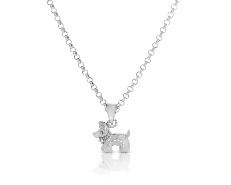 Kette Hund 925 Silber Kinderkette Dog silber
