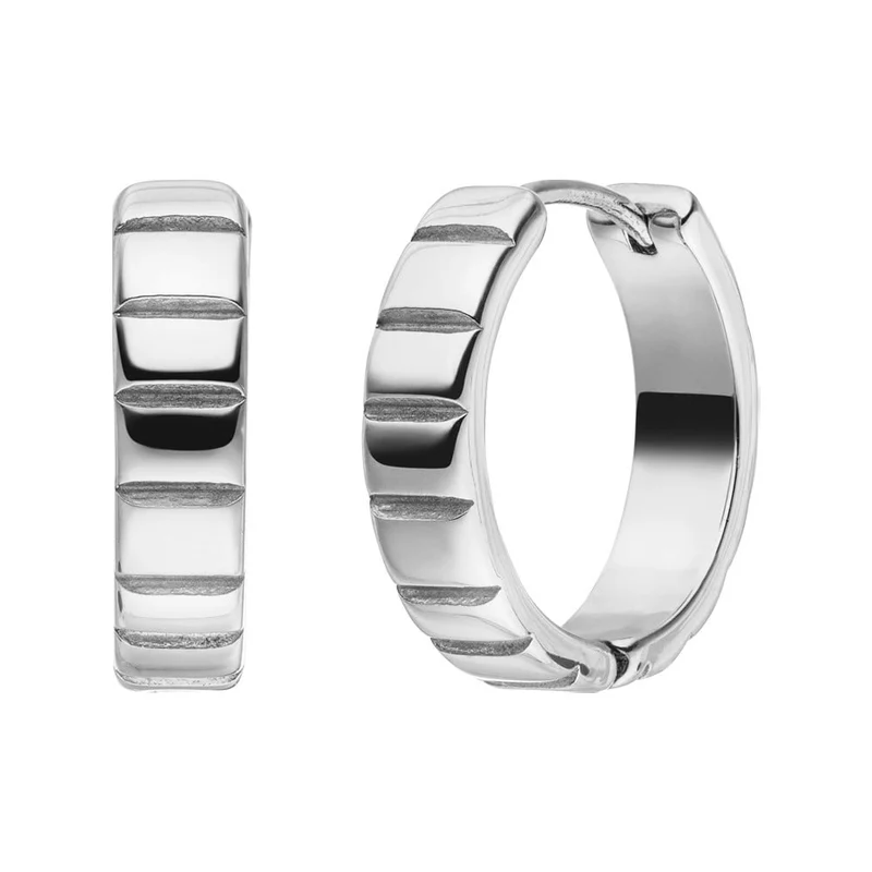 Cut Hoop Ohrringe | 18K vergoldet