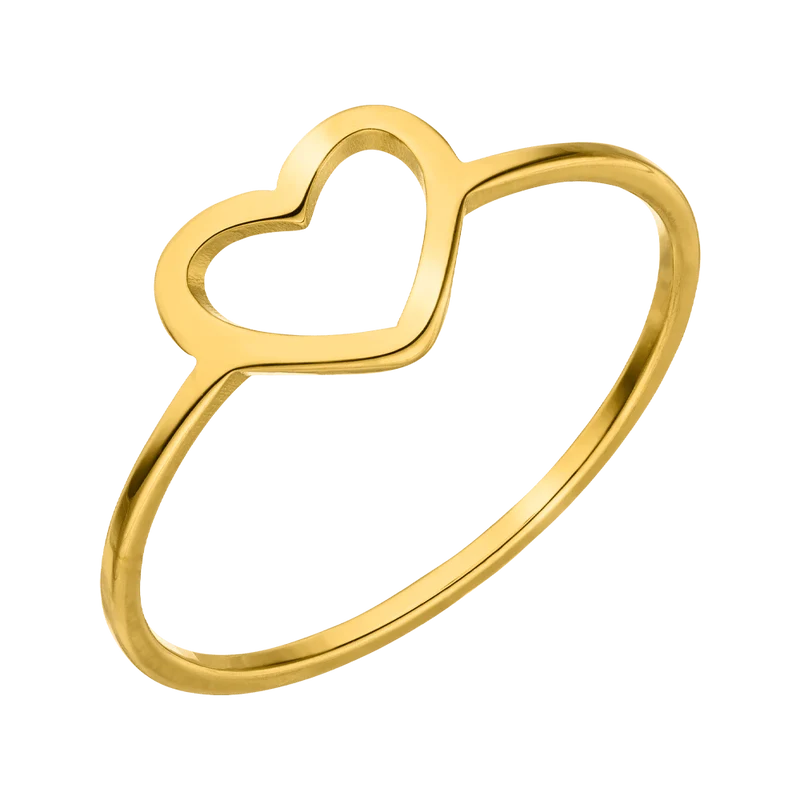 Elegant Heart Ring | 18K vergoldet