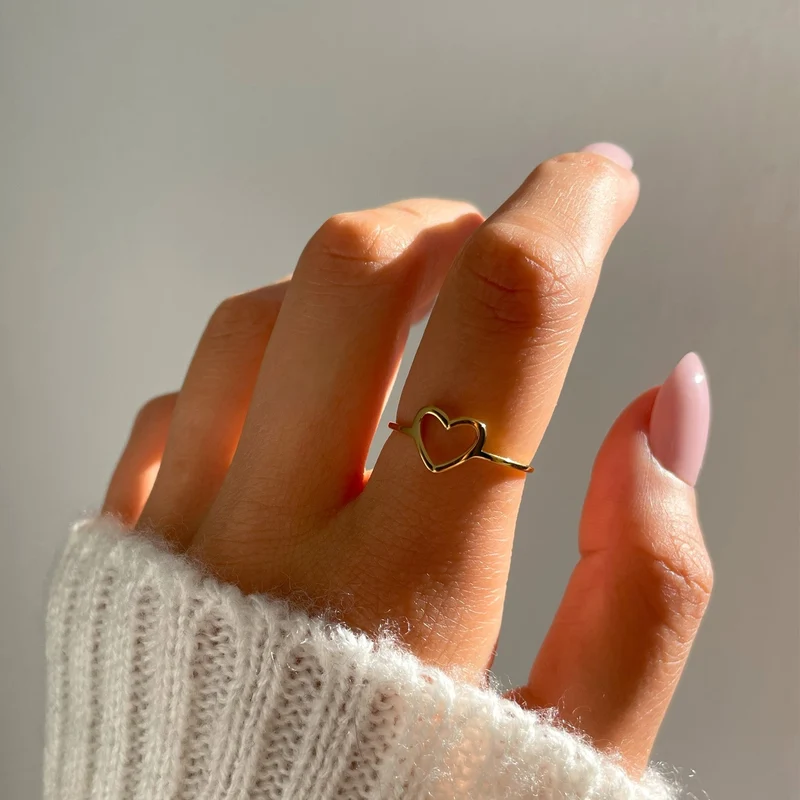 Elegant Heart Ring | 18K vergoldet