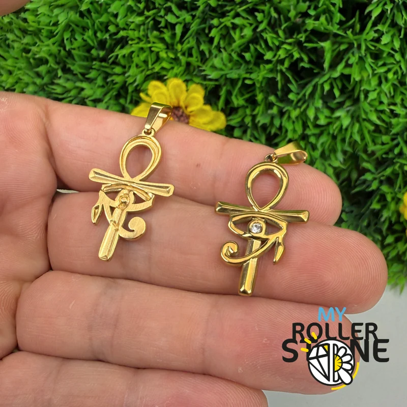Anhänger mit Horusauge und Ankh-Kreuz