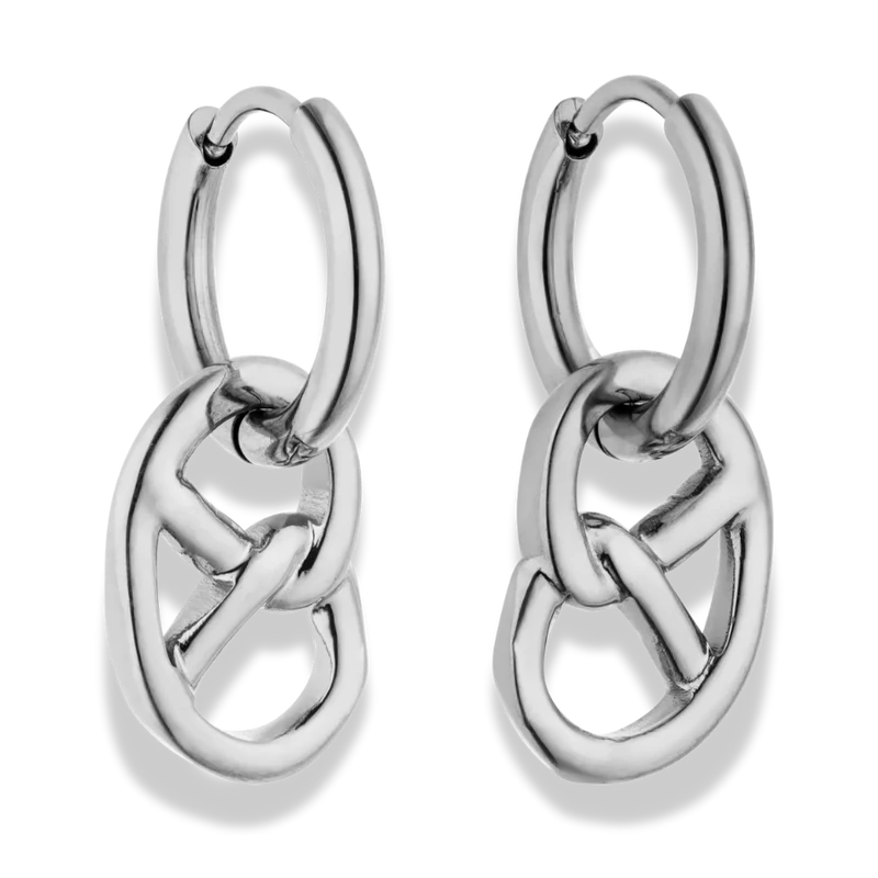 Simple Pretzel Huggie Hoop Ohrringe 14K Vergoldet