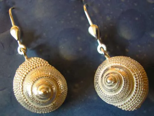 Schnecken Ohrringe Silber Erdbeer