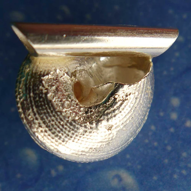 Schnecken Kette Anhänger Erdbeer