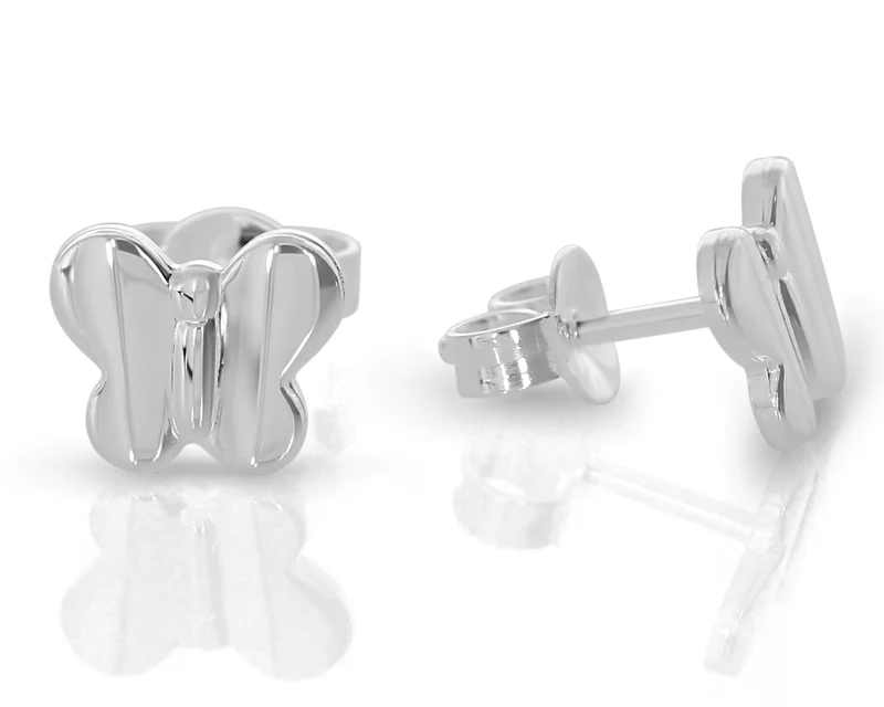 Ohrstecker Silber Schmetterling, Schmuck Kinder 925 Silber