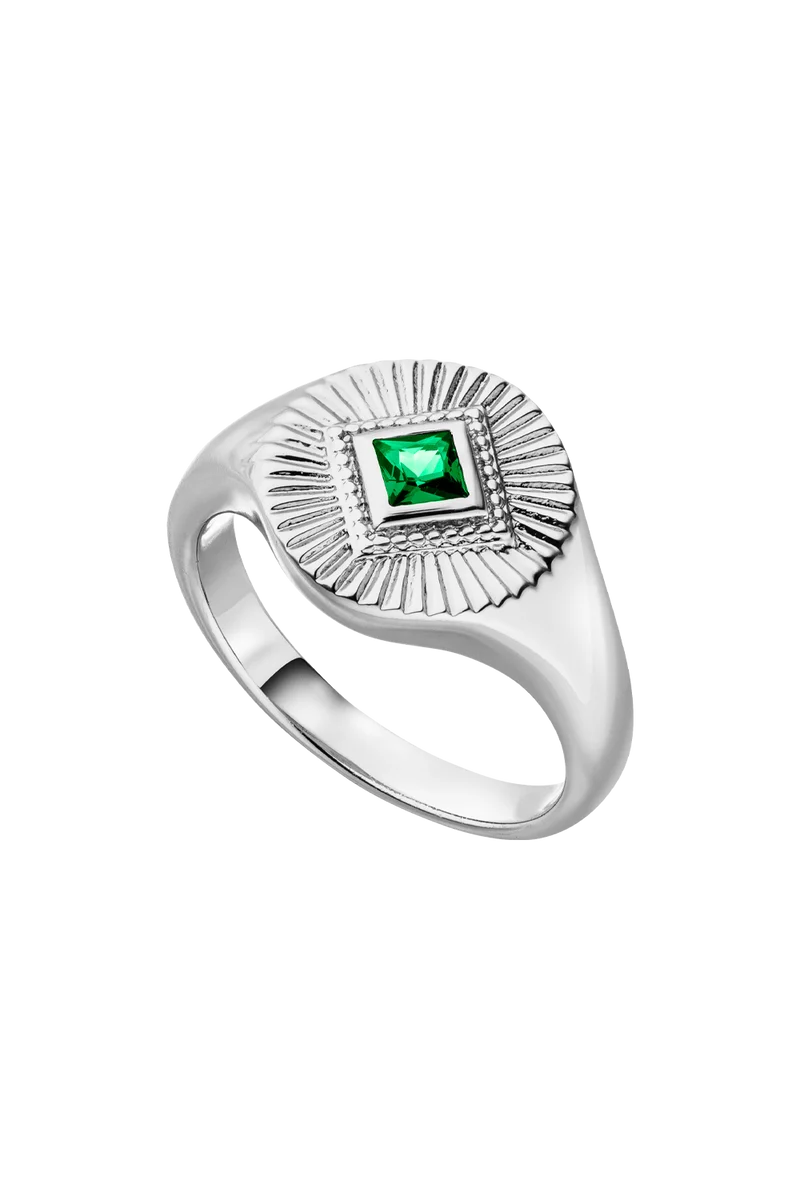 Emerald Signet Ring