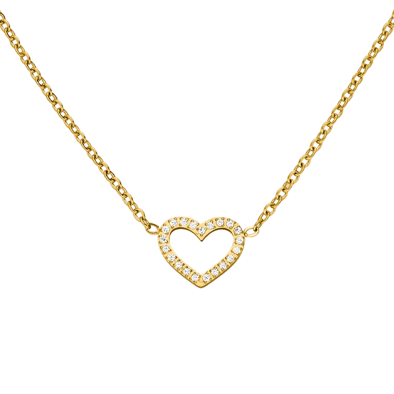 Shine Heart Halskette | 18K vergoldet