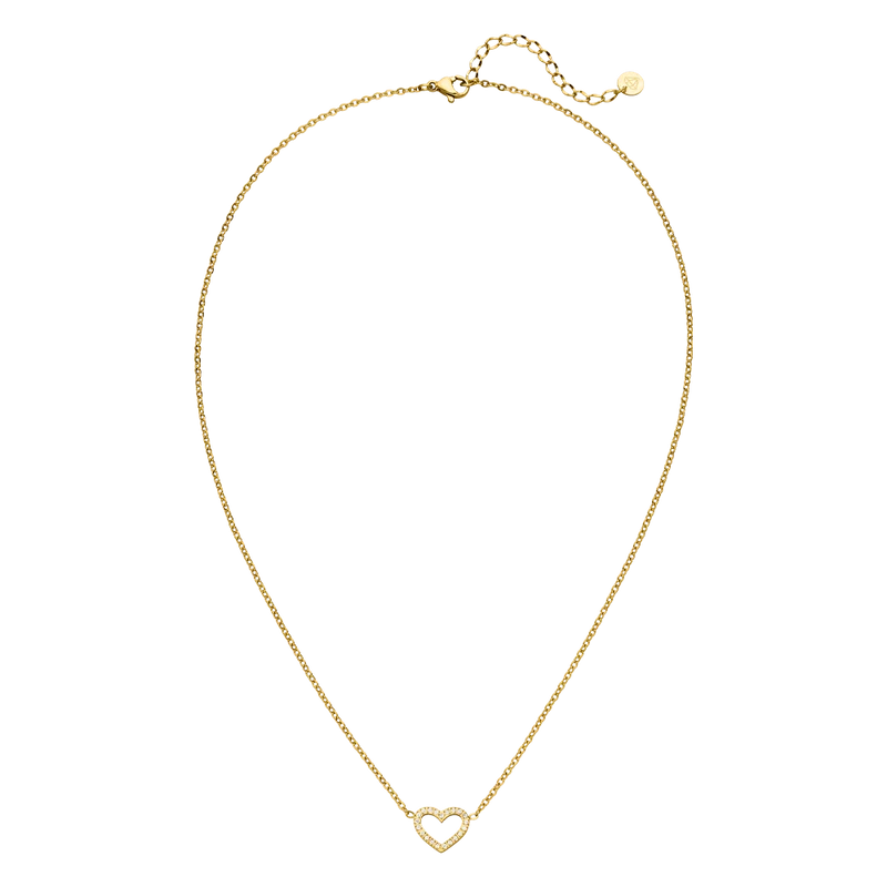 Shine Heart Halskette | 18K vergoldet