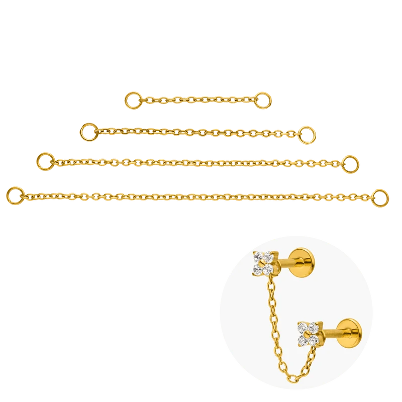 Kette für Piercings & Ohrringe