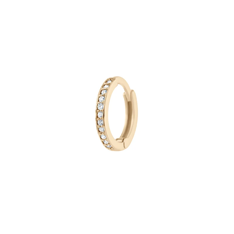 Diamond Huggies - 14 K Massivgold