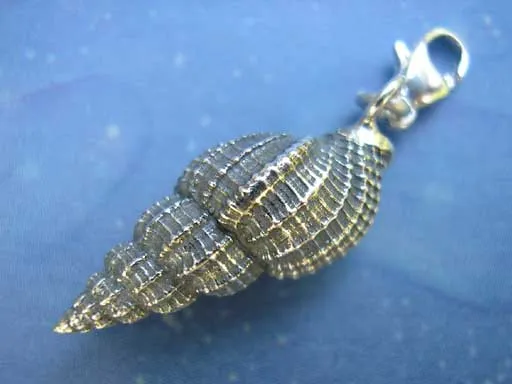 Schnecken Charm Silber Dornen s
