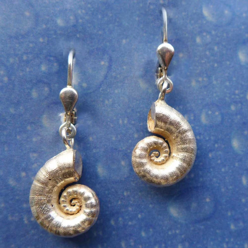 Schnecke Ohrring Schmuck Posthorn m