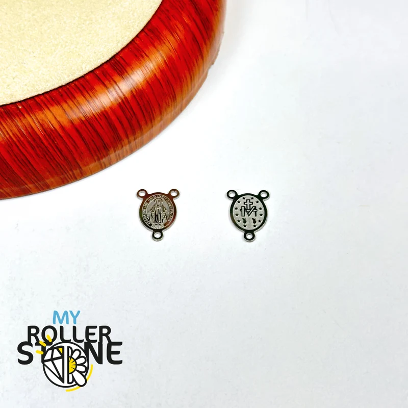 Rosenkranzmedaille 14,5 x 10 mm