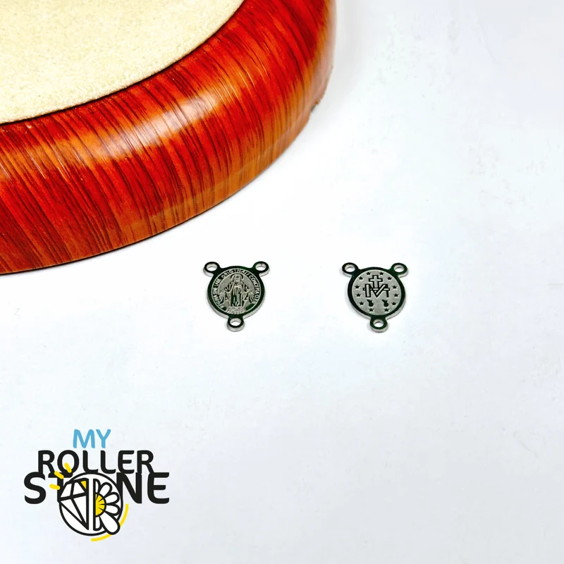 Rosenkranzmedaille 14,5 x 10 mm
