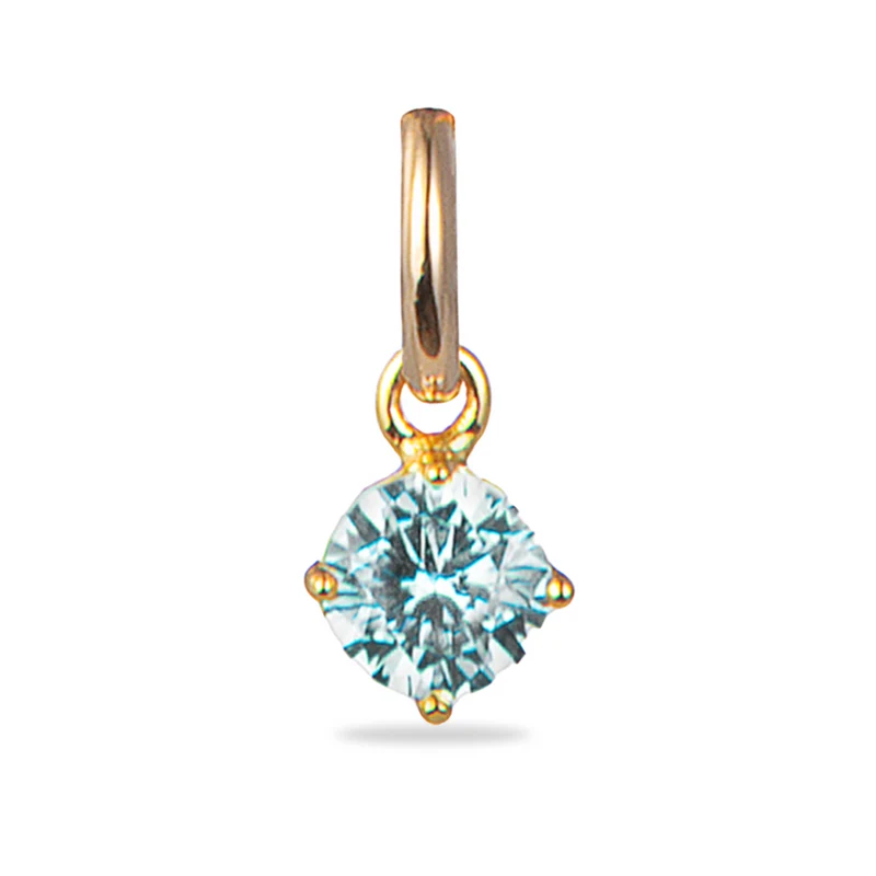 Losse Geboortesteen Charm Bedel - Verguld - Geboortesteen Bedel