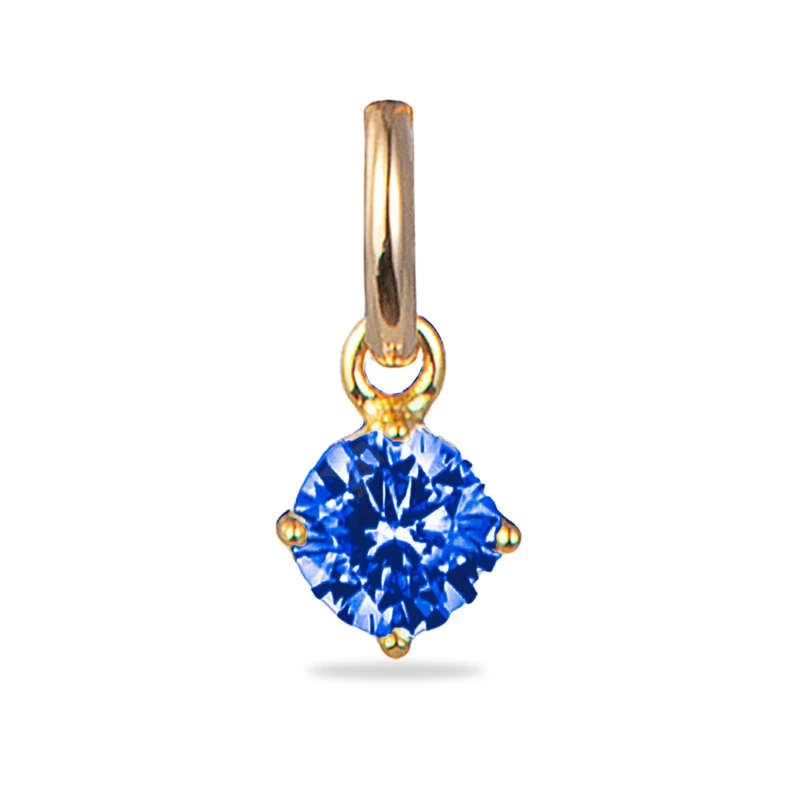 Losse Geboortesteen Charm Bedel - Verguld - Geboortesteen Bedel