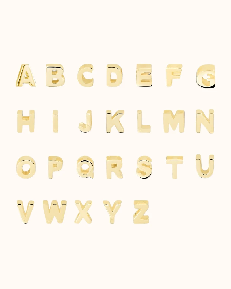 Losse letter bedel - Verguld - Initial Bedel