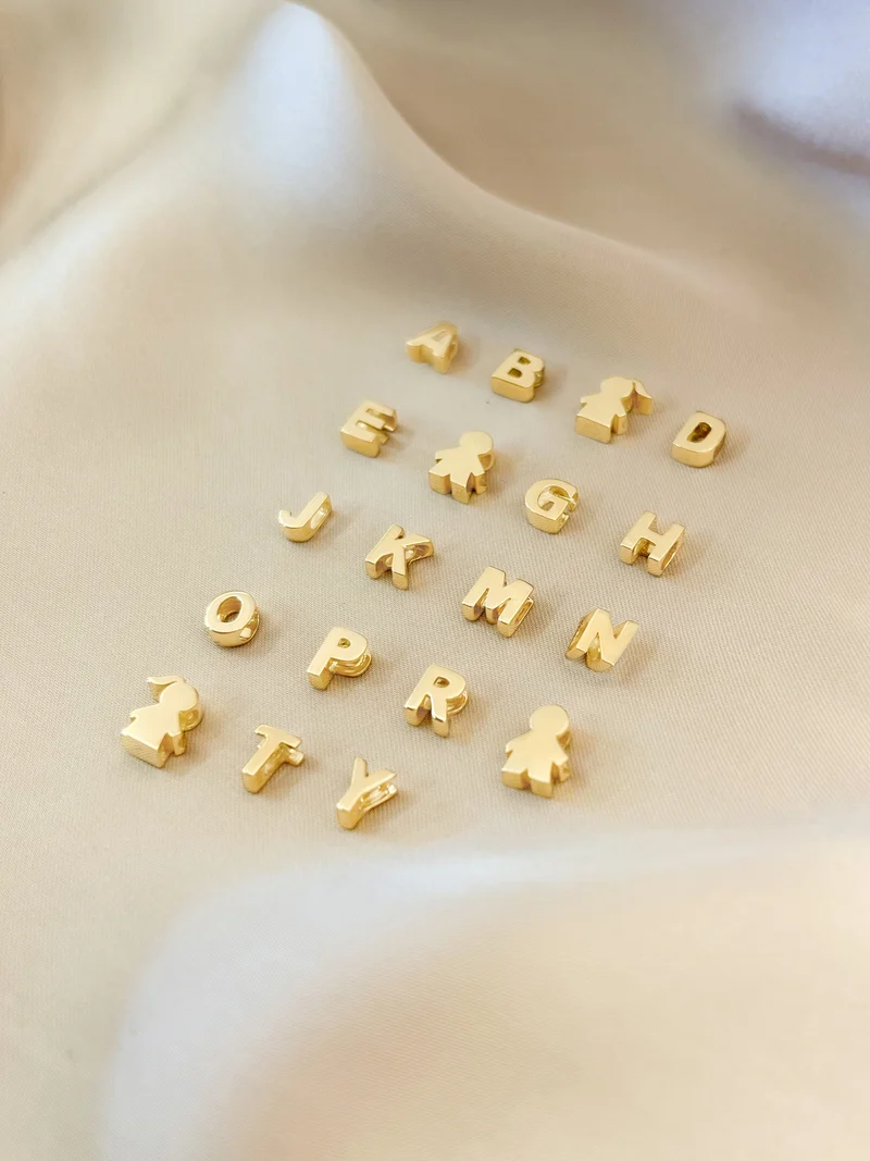 Losse letter bedel - Verguld - Initial Bedel