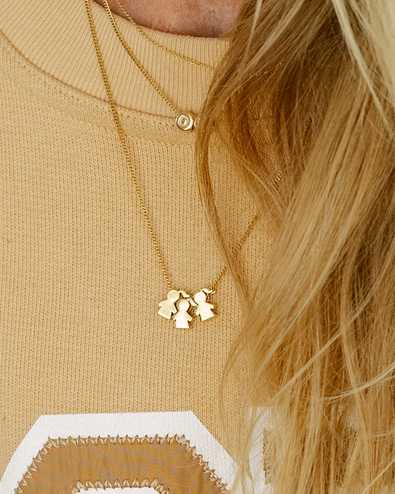 Losse PROUD MOM bedel voor ketting - Verguld - Gepersonaliseerde Ketting
