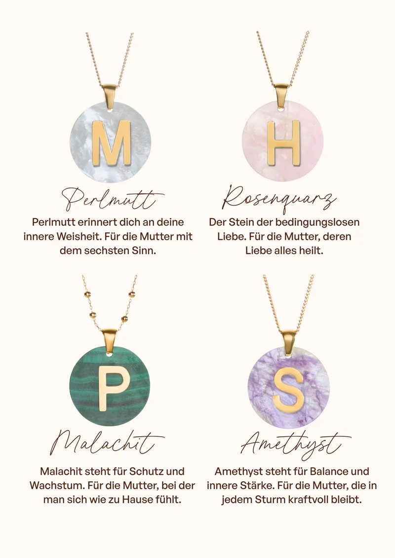 Losse Gemstone Initial bedel - Initial Bedel