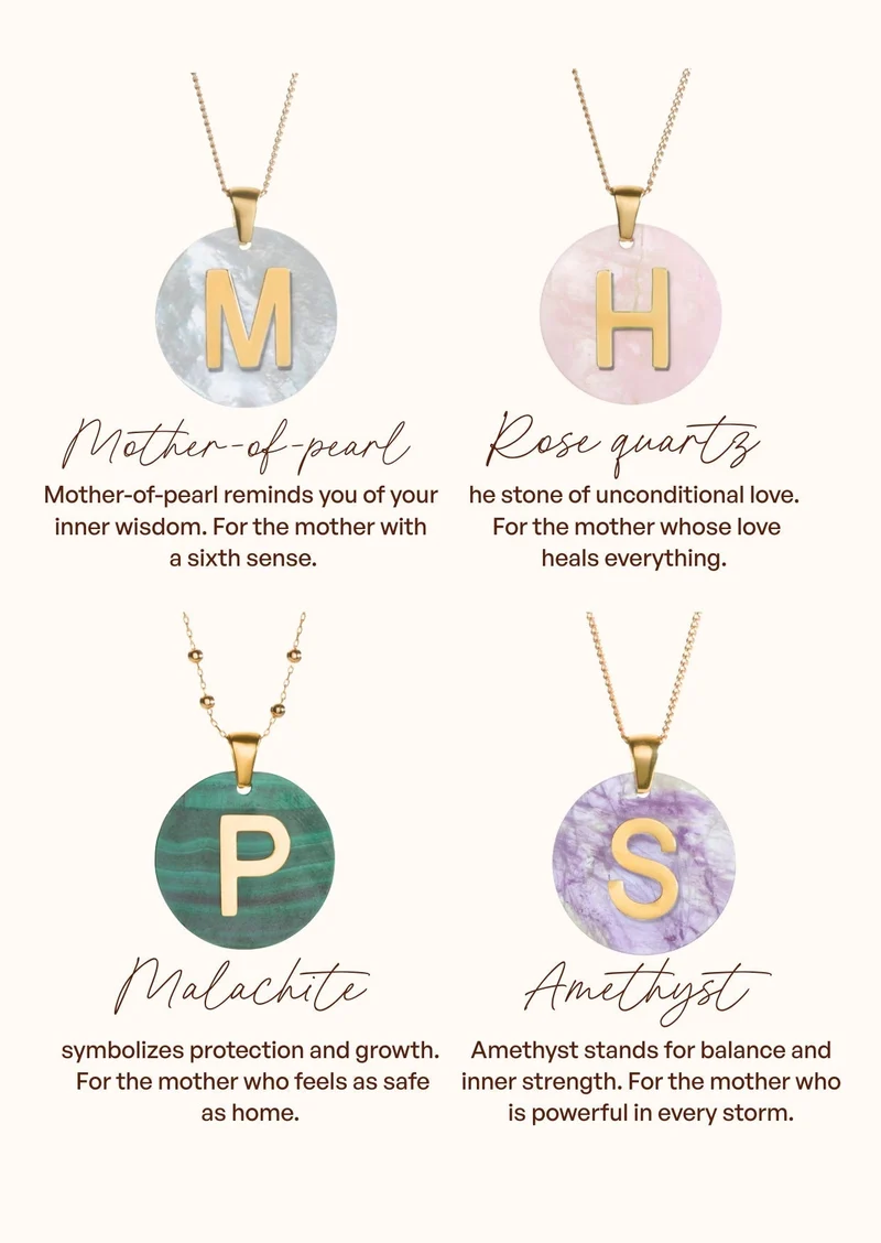 Losse Gemstone Initial bedel - Initial Bedel