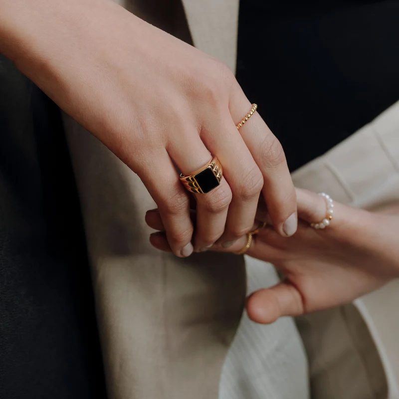 Onyx Signet Ring