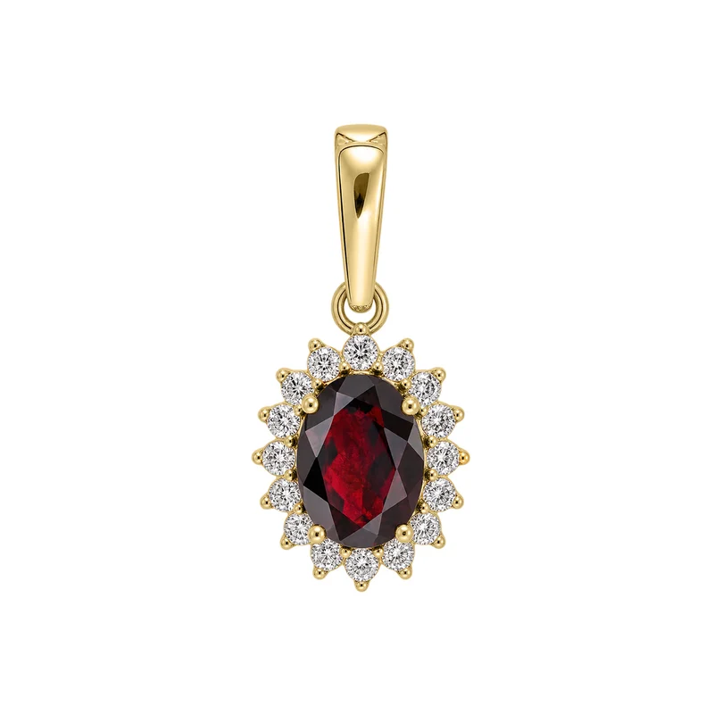 Heirloom Granat Anhänger