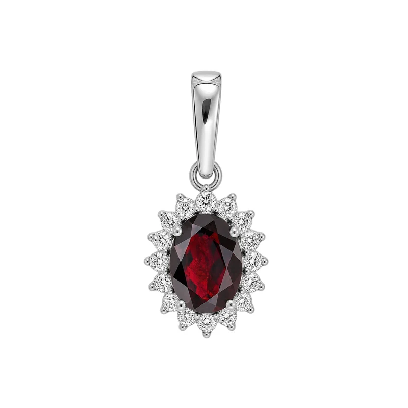 Heirloom Granat Anhänger