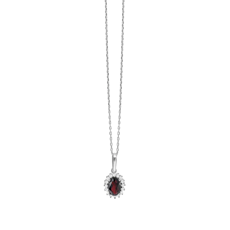 Heirloom Granat Halskette