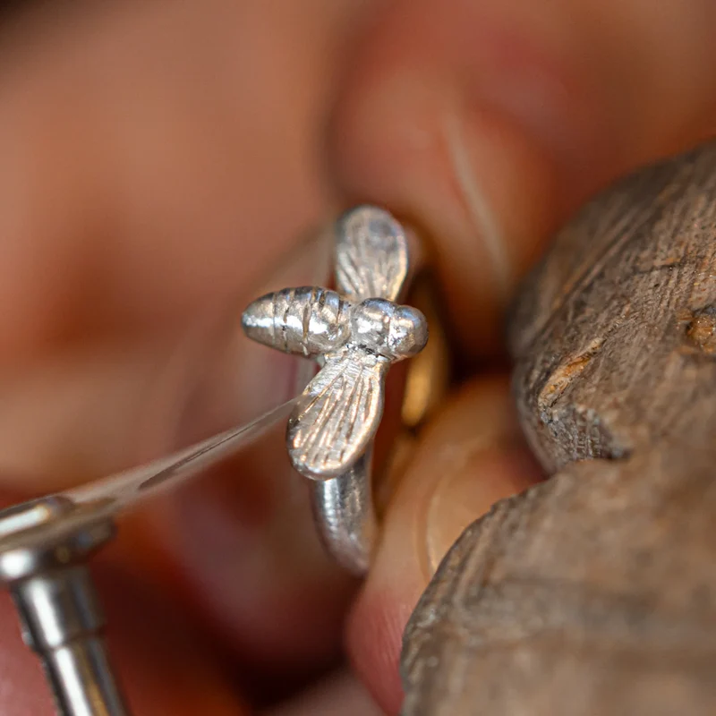 Biene, Single Silber Link
