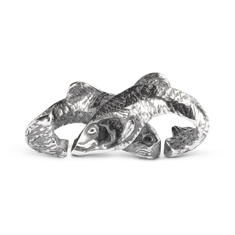 Fische, Double Silber Link