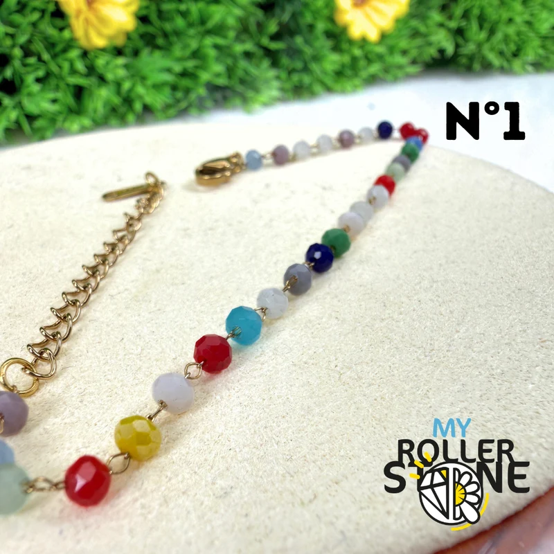 Armband mit 3,5 mm facettierten Perlen