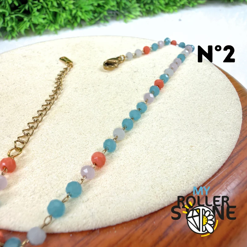Armband mit 3,5 mm facettierten Perlen