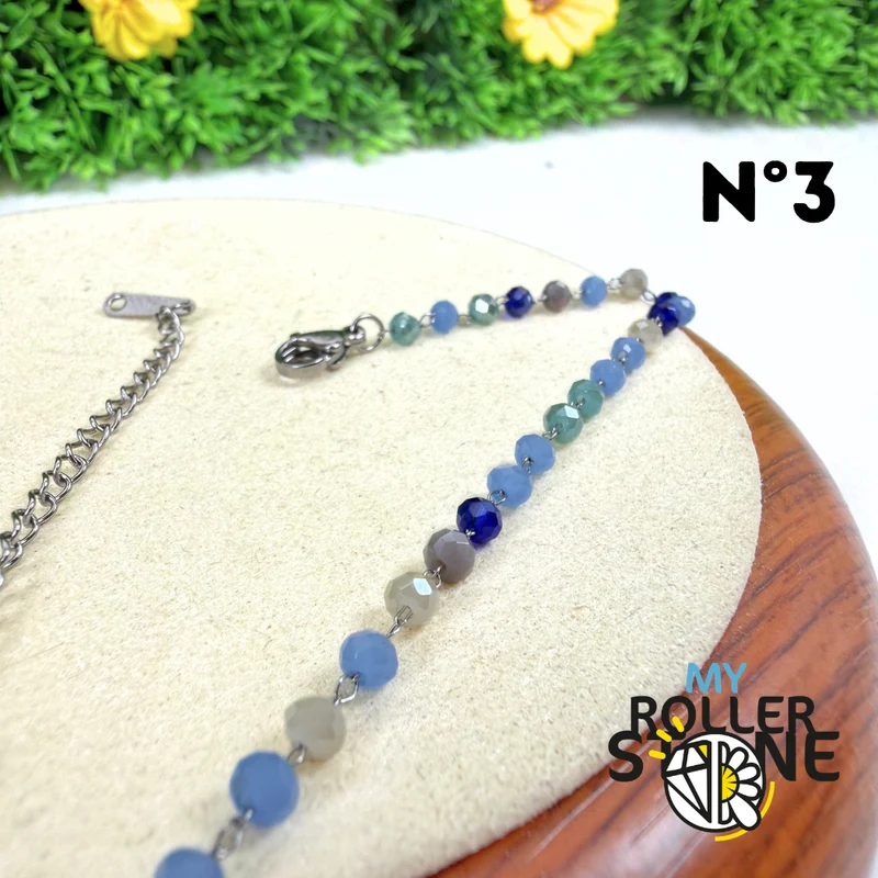 Armband mit 3,5 mm facettierten Perlen