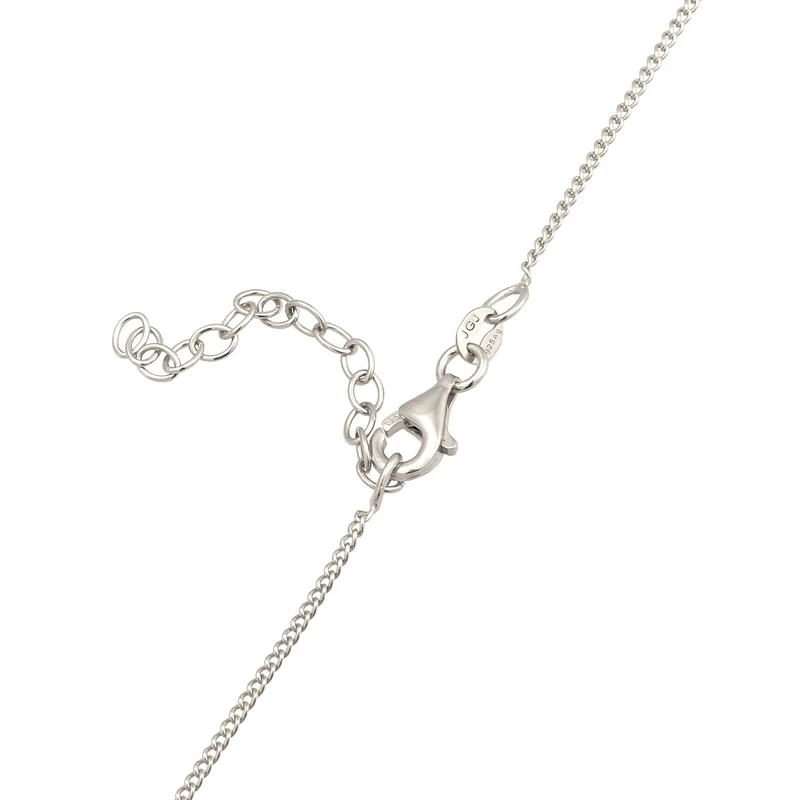 Halskette Kreuz | Mit Kristallen von Swarovski® (Weiß)