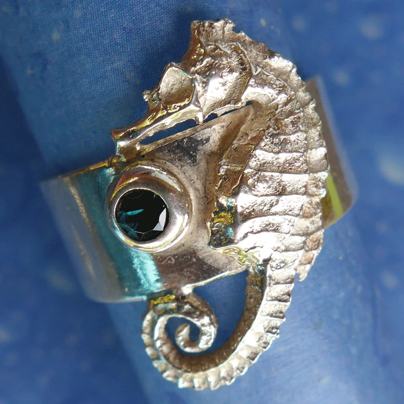 Urlaubsfeeling Seepferdchen Schmuck Ring