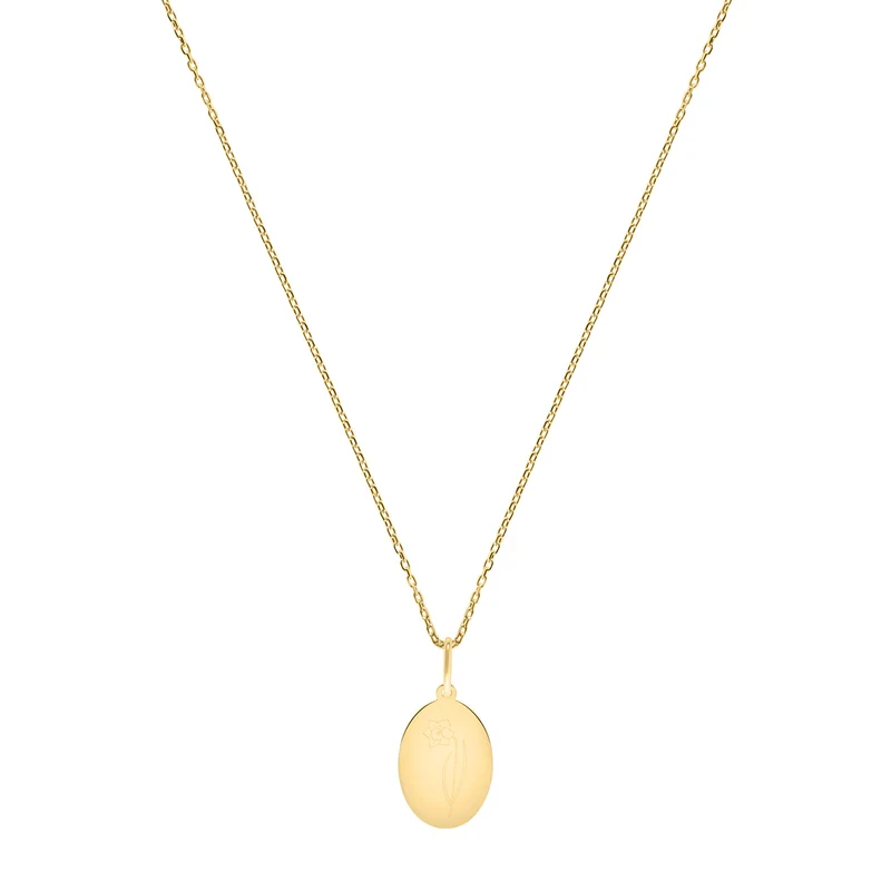 März Narzisse Geburtsblumen Halskette