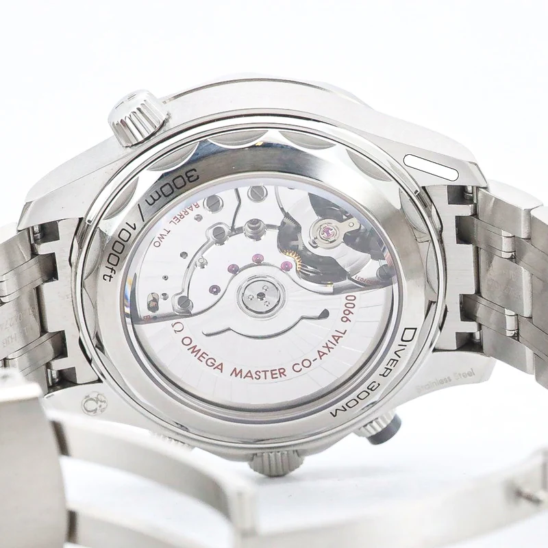 Omega Seamaster Diver 300 M 44mm 21030445101001 B&P Edelstahl Chronograph