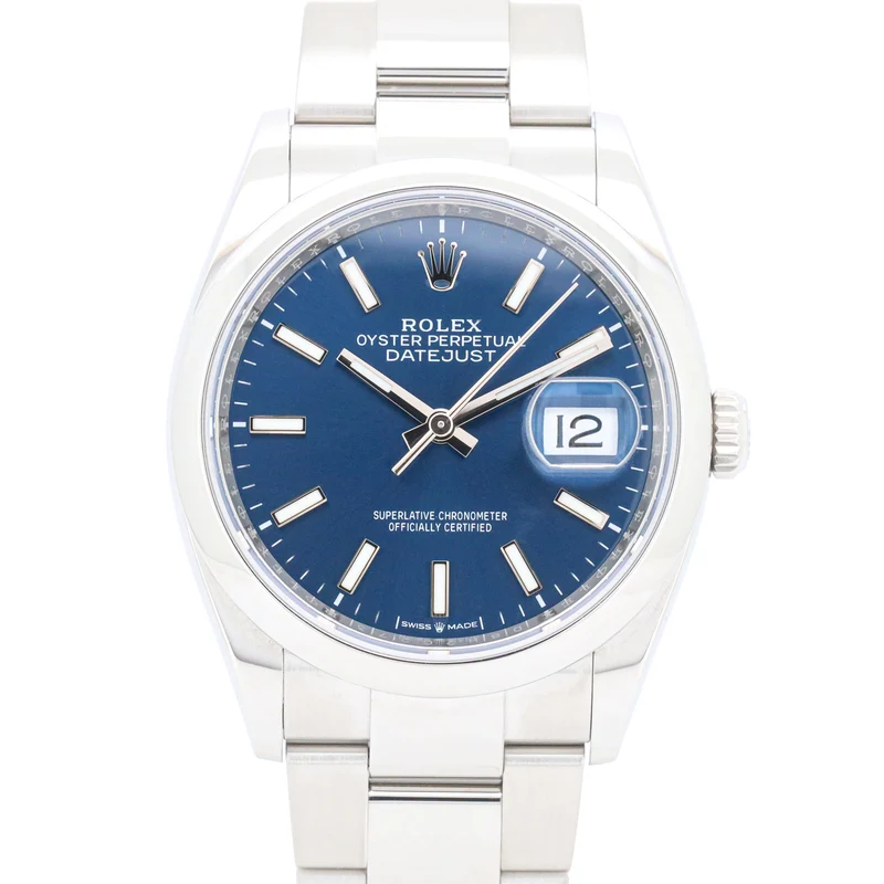 Rolex Datejust 36mm 126200 Blue Dial Edelstahl Automatik 2022 Dif37862