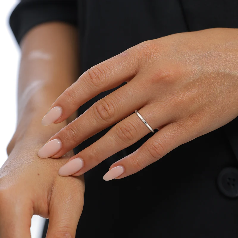 Stapelring | Mit Kristalle von Swarovski® (Weiß)
