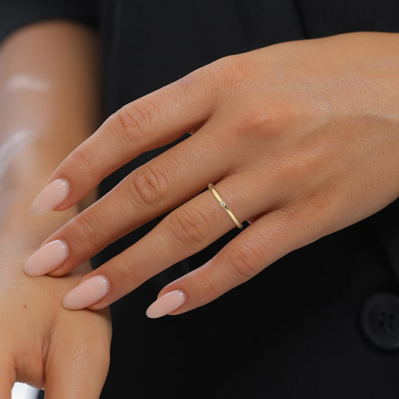 Stapelring | Mit Kristalle von Swarovski® (Weiß)