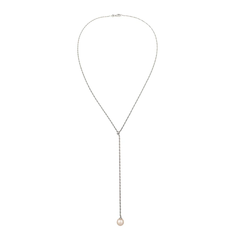 Y-Halskette | Mit Perle von Swarovski® (Weiß)