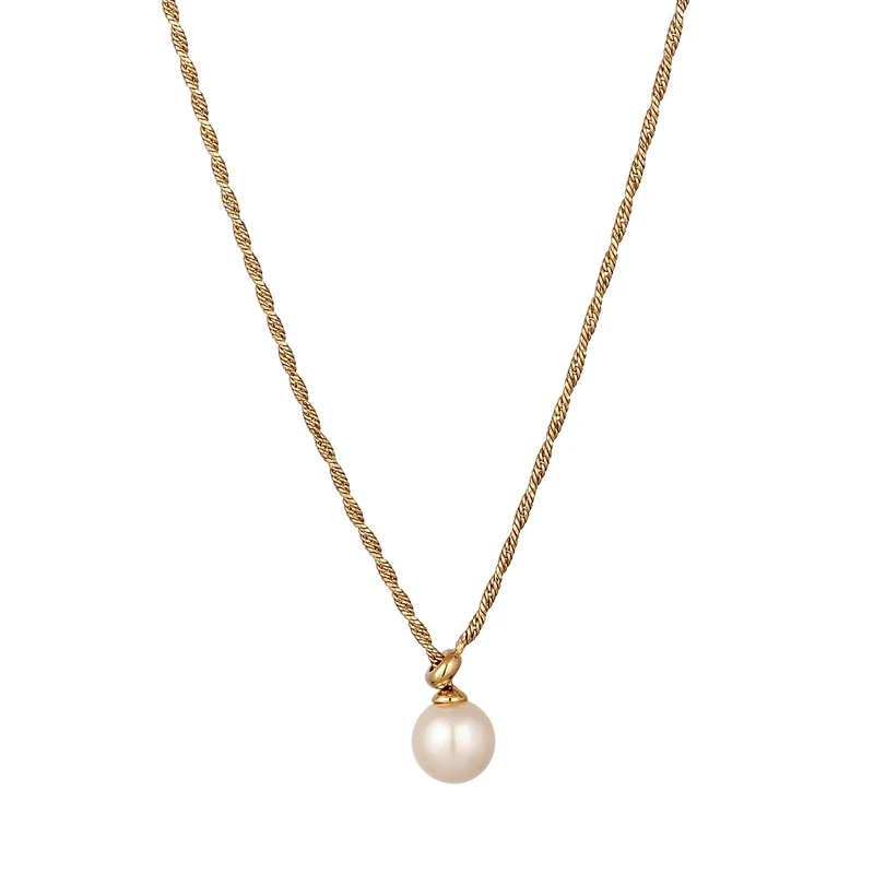 Y-Halskette | Mit Perle von Swarovski® (Weiß)