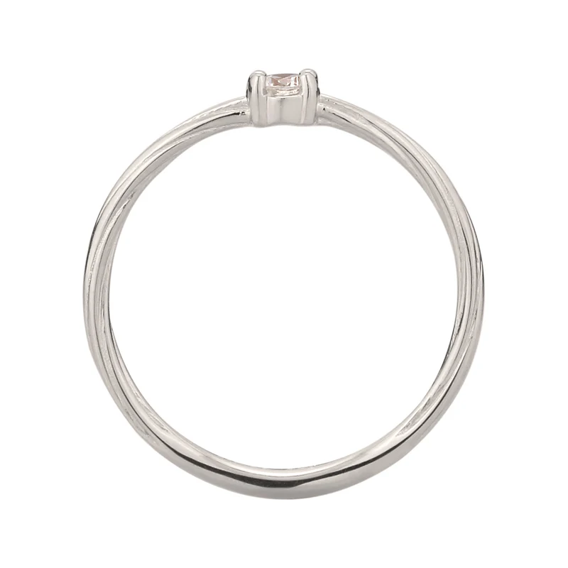 Soliltär Ring | Diamant (Weiß, 0.06 ct)