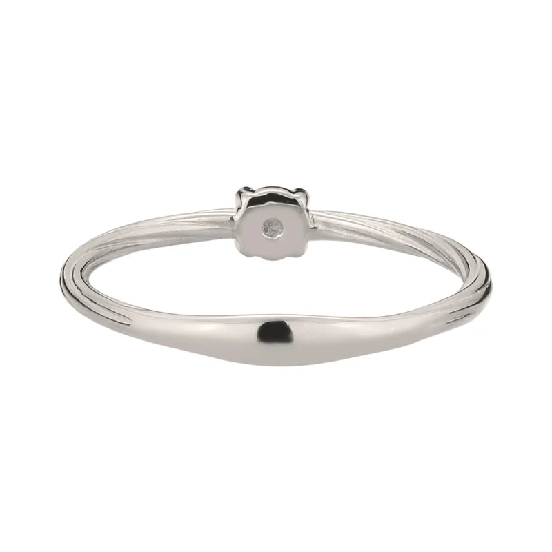 Soliltär Ring | Diamant (Weiß, 0.06 ct)