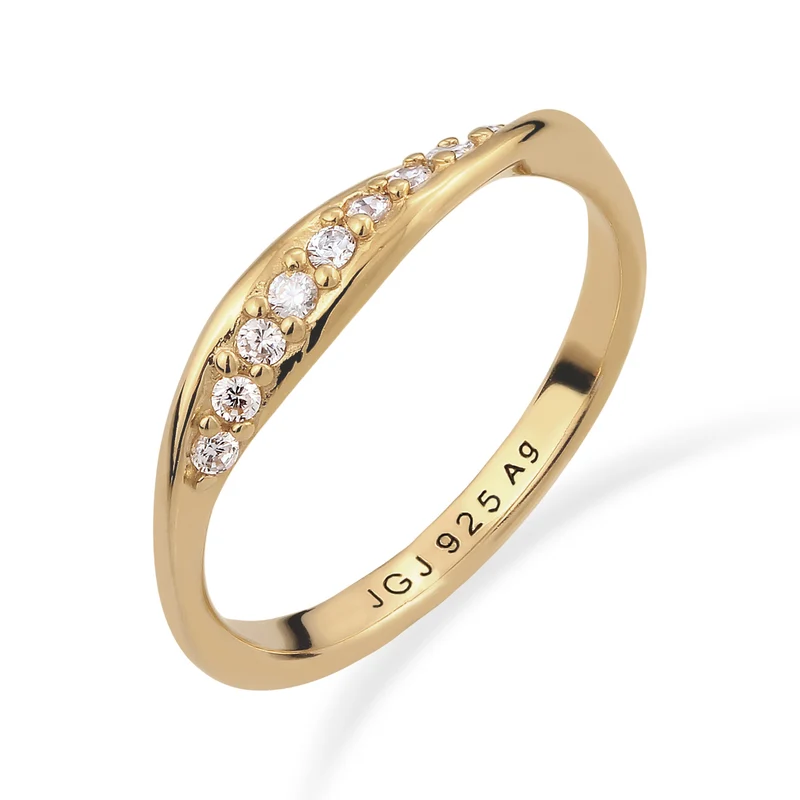 Stapelring | Laborgezüchtete Diamanten (Weiß, 0.18 ct)