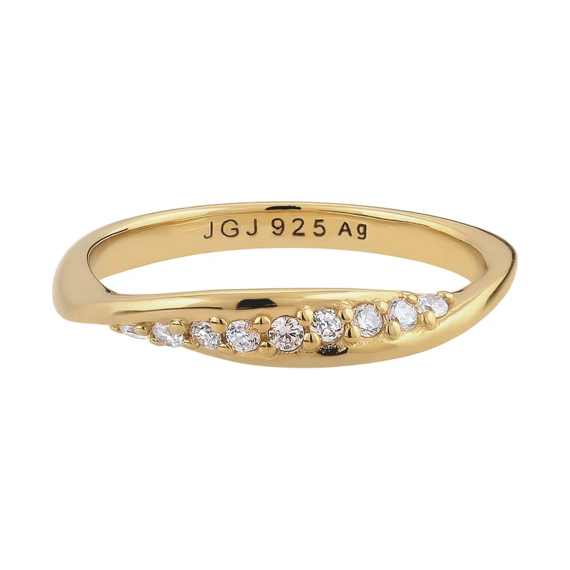 Stapelring | Laborgezüchtete Diamanten (Weiß, 0.18 ct)